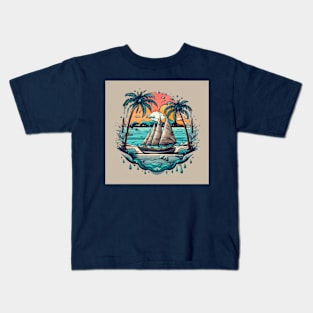 Tropical Paradise Kids T-Shirt